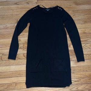 Black sweater dress
